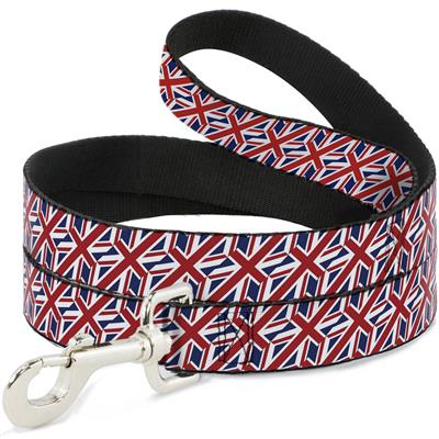 Dog Leash - United Kingdom Flags Diagonal