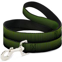 Dog Leash - Vertical Stripes Transition Black/Yellow