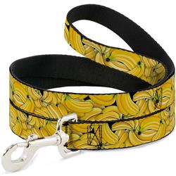 Dog Leash - Vivid Banana Bunches Stacked