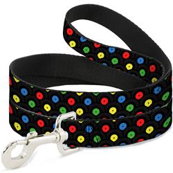 Dog Leash - Vinyl Records Stacked Black/Gray/Multi Color