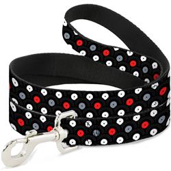 Dog Leash - Vinyl Records Stacked Black/Gray/Red/White