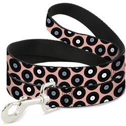 Dog Leash - Vinyl Records Tan/Black/Gray/White
