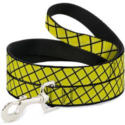 Dog Leash - Wire Grid Yellow/Black/Gray