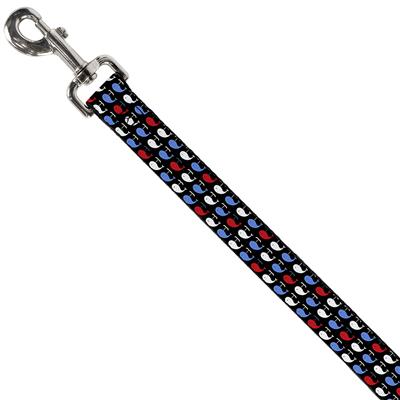 Dog Leash - Whales Navy/Red/White/Blue