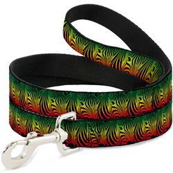 Dog Leash - Zebra Head Rasta