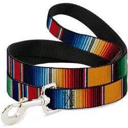 Dog Leash - Zarape2 Vertical Multi Color Stripe