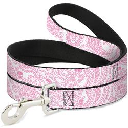 Dog Leash - Bandana/Skulls White/Pink