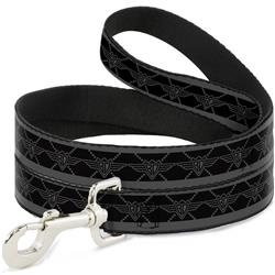 Dog Leash - Buckle-Down BD Monogram2 Black/Gray