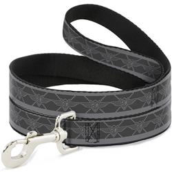 Dog Leash - Buckle-Down BD Monogram2 Grays