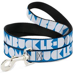 Dog Leash - BUCKLE-DOWN Shapes Turquoise/White