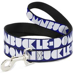 Dog Leash - BUCKLE-DOWN Shapes Blue/White