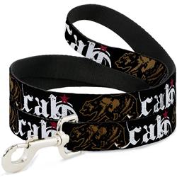 Dog Leash - CALI w/Grizzly Bear
