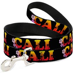 Dog Leash - CALI Tropical Black/Multi Color