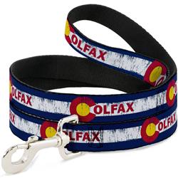 Dog Leash - COLFAX Colorado Flag Weathered