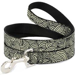 Dog Leash - Doodle1 Cream/Black