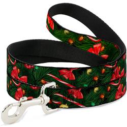 Dog Leash - Decorated Tree2 w/Bows/Lights/Candy Canes