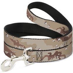 Dog Leash - Desert Camo Tans/Browns