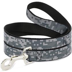 Dog Leash - Digital Camo2 Grays