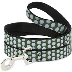 Dog Leash - Golf Balls Green/White