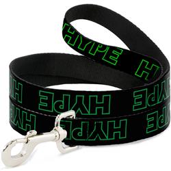 Dog Leash - HYPE Outline Black/Neon Green