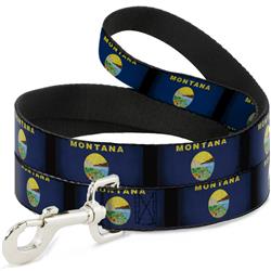 Dog Leash - Montana Flags2