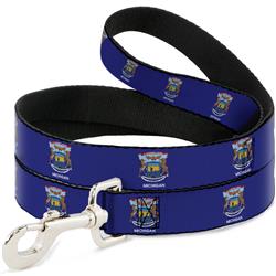 Dog Leash - Michigan Flag Continuous