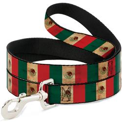 Dog Leash - Mexico Flag Continuous Vintage
