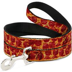 Dog Leash - Pepperoni Pizza w/Crust Vivid