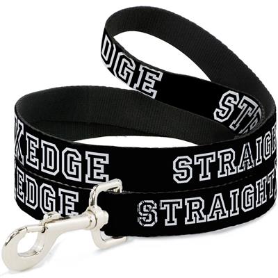 Dog Leash - STRAIGHT EDGE Black/White