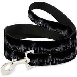 Dog Leash - Seattle Vivid Skyline Black/White