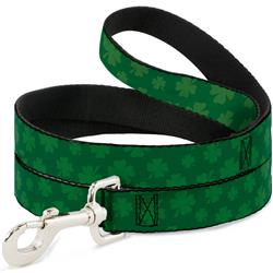 Dog Leash - St. Pat's Clovers Scattered3 Greens