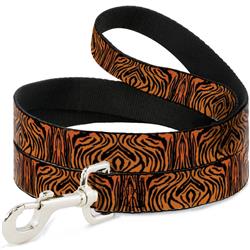Dog Leash - Tiger2 Orange/Black