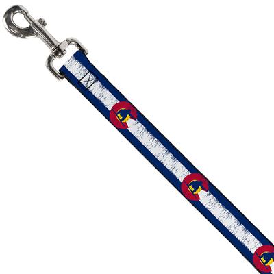 Dog Leash - Colorado Flag/Snowboarder Weathered