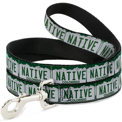 Dog Leash - Colorado License Plate NATIVE
