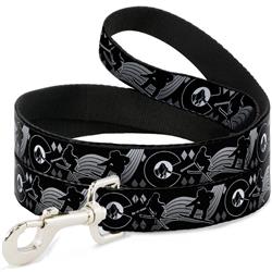 Dog Leash - Colorado Skier/Snowboarder Black/White/Grays