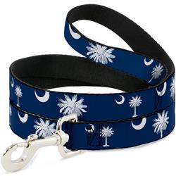 Dog Leash - South Carolina Flags Scattered