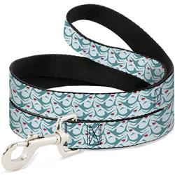 Dog Leash - Shark 3-Rows Light Blue