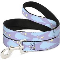 Dog Leash - Cloudy/Starry Sky Lavender/Blue/Yellow