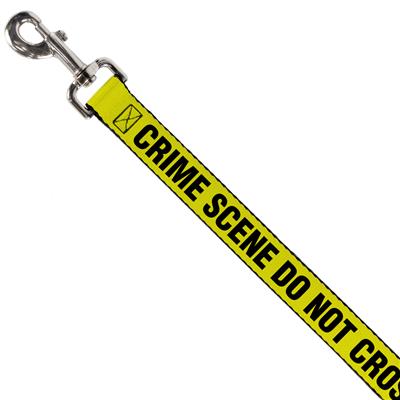 Dog Leash - CRIME SCENE DO NOT CROSS Yellow/Black