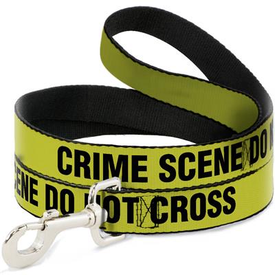 Dog Leash - CRIME SCENE DO NOT CROSS Yellow/Black