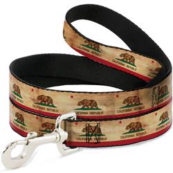 Dog Leash - California Flag Continuous Vintage