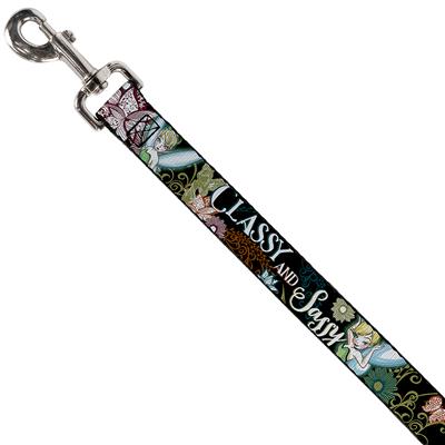 Dog Leash - Tinker Bell Floral Collage CLASSY AND SASSY