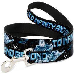Dog Leash - Buzz Poses/Stars TO INFINITY AND BEYOND Black/Blues