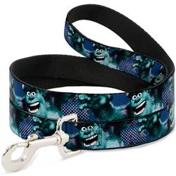 Dog Leash - Sulley Scare Pose/Dots Blues/White