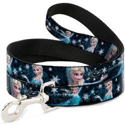 Dog Leash - Elsa the Snow Queen Poses PERFECT AND POWERFUL Blues/White