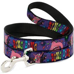 Dog Leash - BING BONG Poses/Candy Purples/Multi Color