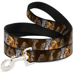 Dog Leash - Lady and Tramp 2-Poses/Spaghetti Kiss Scene Browns