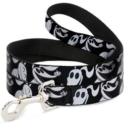 Dog Leash - Nightmare Before Christmas Zero Expressions Black/White