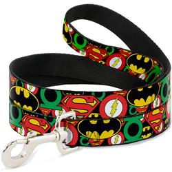 Dog Leash - Justice League Stacked Logos