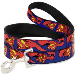 Dog Leash - Superman Shield w/Cape